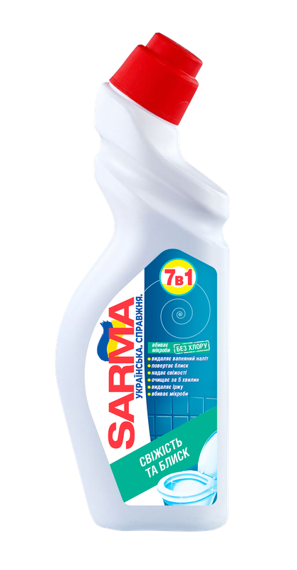 Засіб чистильний для сантехніки SARMA свіжість 750 мл